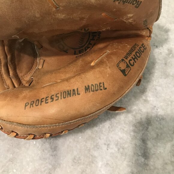 Winner's Choice Baseball Catchers Mitt Professional Model Rawhide Laced Leather - Picture 6 of 9